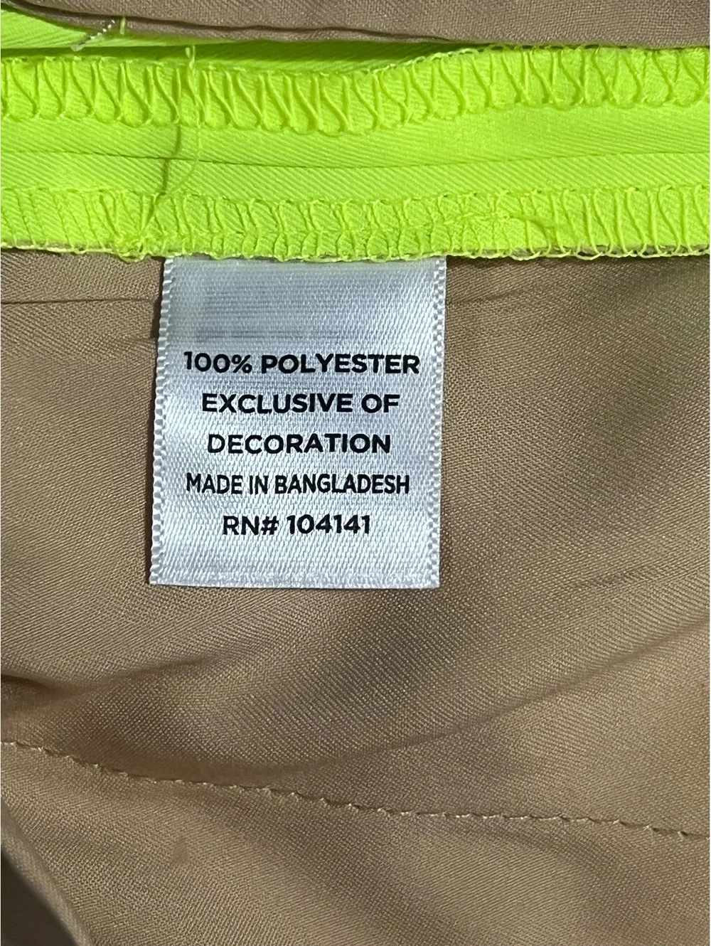 Walter Hagen Men's Neon Yellow Golf Shorts Size 30